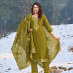 Olive Green Salwar kameez