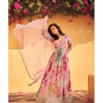 Baby Pink Floral Fancy Gown