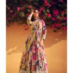 Purple Floral Fancy Gown