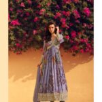 Lavender Floral Fancy Gown