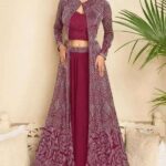 Rani  Pink Lahenga with Jacket