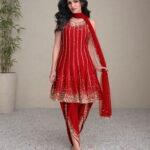 Red Dhoti Suit