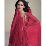 Rani Pink Dhoti Suit