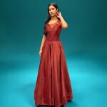 Maroon  Gown