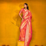 Orange Banarasi Soft Silk