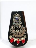 Watermelon Red with mirror Necklace Set - Image 2