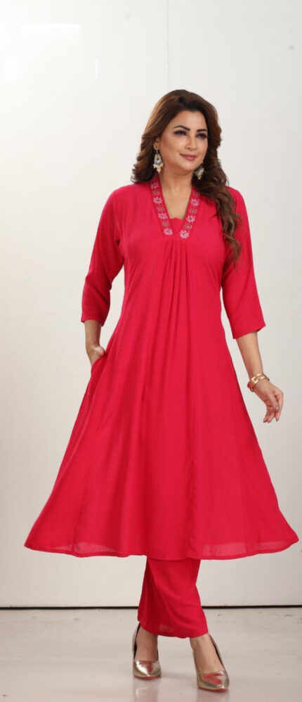 Pink Kurti Pant