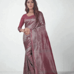 Light Maroon Soft Silk Saree