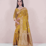 Lemon Yellow Soft Silk Saree