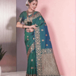 Sea Green Soft Silk Saree