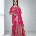 Rani Pink Soft Silk Saree