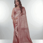 Light Rose Gold Soft Silk Saree