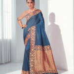 Teal Soft Silk Saree
