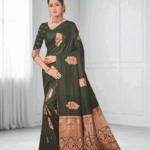 Dark Green Soft Silk Saree