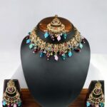 Multi Color Stone Necklace Set