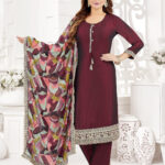 Maroon Salwar Kameez