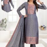 Blue-Gray Salwar Kameez