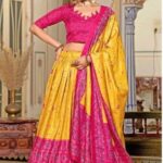 Yellow & Pink chaniya choli
