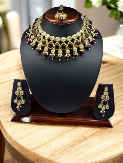 Purple Necklace Set