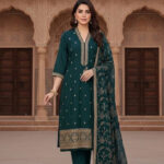 Bottle Green Salwar Kameez