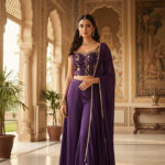 Purple Short Top Plazo