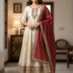 Gold with Pink Fancy churidar