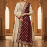 Gold with Maroon Fancy Churidar