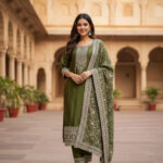 Olive Green Salwar Kameez