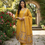 Mustard Salwar Kameez