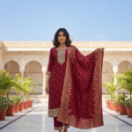 Maroon Salwar Kameez