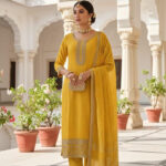 Mustard Salwar kameez