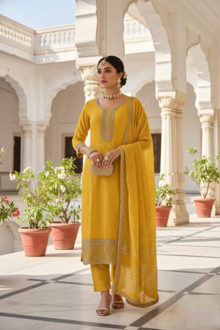 Mustard Salwar kameez