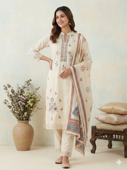 Beige Salwar kameez