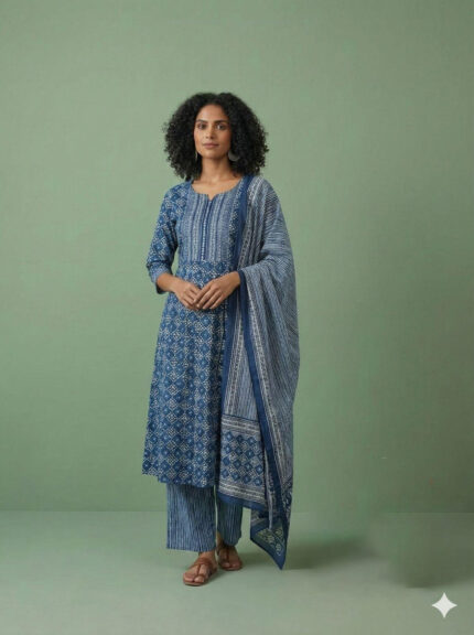 Blue Fancy Churidar