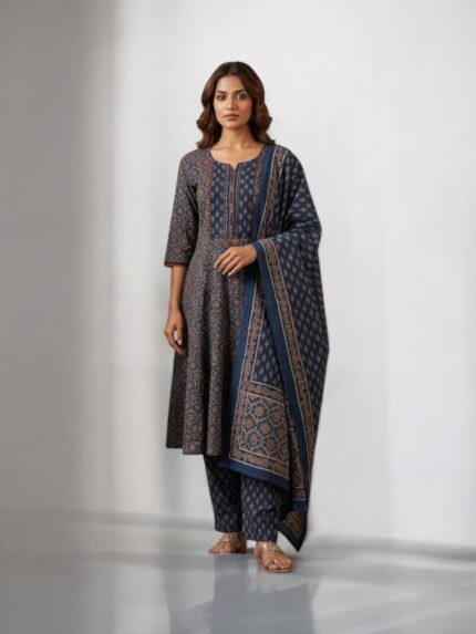 Blue Fancy Churidar