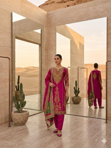 Magenta Salwar Kameez