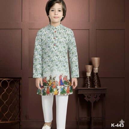 Off-White Boys Kurta suit