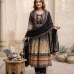 Black Fancy Churidar