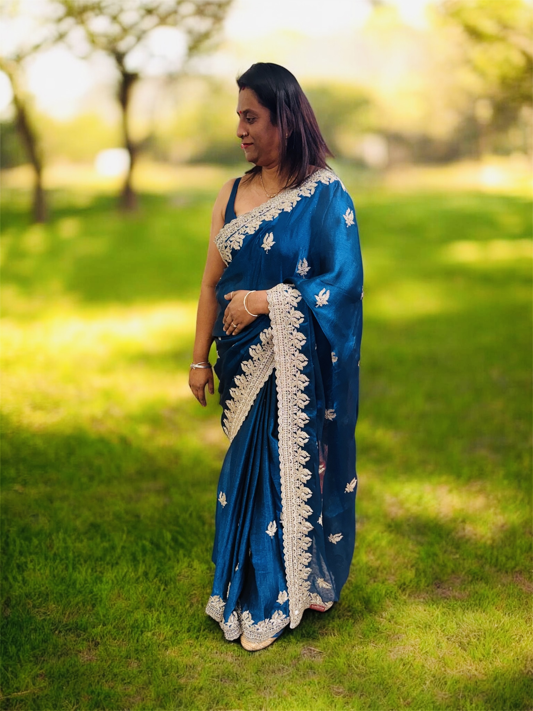 102948-1 Soft Organza Saree - Image 1