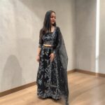Black sequence lehenga