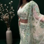 Light Dark Green Lehenga - Image 3