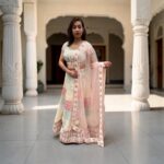 Cream Sequence Lehenga