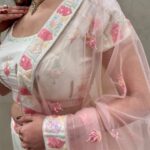 Cream Sequence Lehenga - Image 2