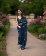 Soft Organza Saree - Image 4